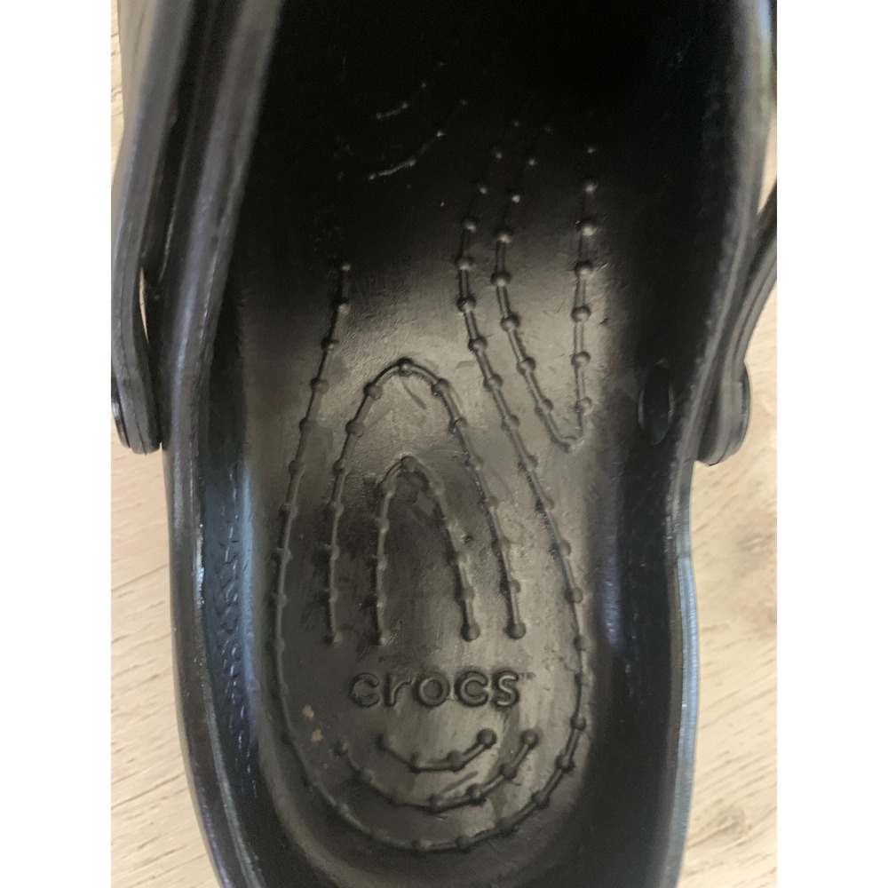 Crocs Mercy Work Clogs Black Slip Resistant Nursing Chef Shoes Women 8 Mens 6‎ - Picture 6 of 9